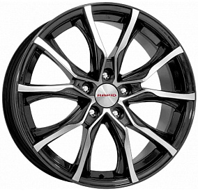 Диски КиК Твист (КС697М) 7,5x17 5x105 ET 38 Dia 56,6 (Алмаз черный)