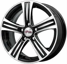Диски iFree S.U. 6x15 5x114,3 ET 45 Dia 67,1 (Чёрный глянцевый с полированной лицевой частью)