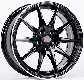 Диски Rays 5203-SK144 7x16 5x108 ET 38 Dia 73,1 (Чёрный Глянцевый + Полированный Обод)
