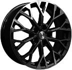 Khomen Wheels KHW1718 (Kuga/Focus/Volvo XC40/XC70) 7x17 5x108 ET 50 Dia 63,3 (Black-FP)