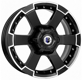 Диски КиК M56 (КС593) 7x16 6x139,7 ET 20 Dia 110,1 (Алмаз черный)