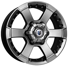 Диски КиК М56 7x16 6x139,7 ET 38 Dia 100,1 (Дарк платнум)