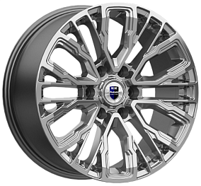 Диски КиК Кортес 8,5x19 6x139,7 ET 25 Dia 106,1 (Дарк платнум)