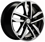 Khomen Wheels KHW1612 (Qashqai/Tiida) 6,5x16 5x114,3 ET 40 Dia 66,1 (Black-FP)