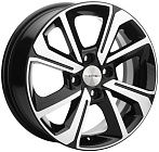 Khomen Wheels KHW1501 (Nexia) 6x15 4x100 ET 45 Dia 56,6 (Black-FP)