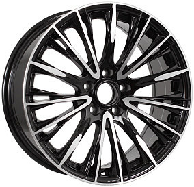 Диски Lizardo XH304 7,5x18 5x114,3 ET 37 Dia 66,6 (Черный глянец с полировкой)