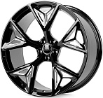 Skill SL686-CS444 10x22 5x112 ET 26 Dia 66,5 (Чёрный Глянцевый + Полировка)