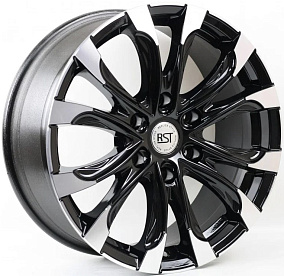 Диски RST R118 7,5x18 6x139,7 ET 42 Dia 67,1 (Глянцевый черный с полированной лицевой частью)