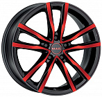 Mak Milano 7x17 5x114,3 ET 40 Dia 76 (Black Red Face)