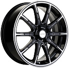 Khomen Wheels KHW1707 (X-Ray) 6,5x17 4x100 ET 41 Dia 60,1 (Black-FP)