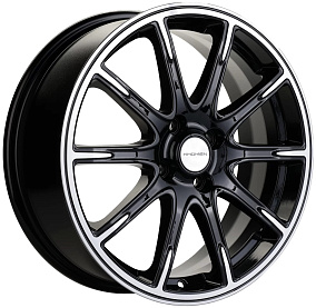 Диски Khomen Wheels KHW1707 (X-Ray) 6,5x17 4x100 ET 41 Dia 60,1 (Black-FP)