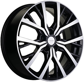 Диски Khomen Wheels KHW1806 (Haval F7/F7x) 7x18 5x114,3 ET 40 Dia 64,1 (Black-FP)
