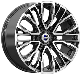 Диски КиК Кортес 8,5x19 6x139,7 ET 25 Dia 106,1 (Алмаз черный)