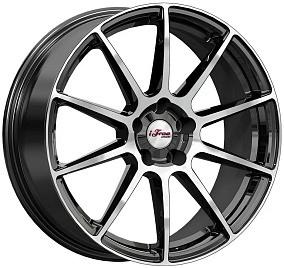 Диски iFree Винзор 7x18 5x108 ET 33 Dia 60,1 (Чёрный глянцевый с полированной лицевой частью)