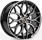 Vossen V-1155-SM200 8,5x20 5x112 ET 35 Dia 66,6 (Чёрный Глянцевый + Полированные Спицы)