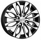 КиК Канзаши 5,5x14 4x100 ET 39 Dia 56,6 (Алмаз черный)
