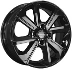 Khomen Wheels KHW1501 (Logan/Sandero/X-Ray) 6x15 4x100 ET 40 Dia 60,1 (Black)