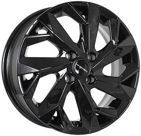 Диски Khomen Wheels KHW1402 (Accent/Getz/i20) 5,5x14 4x100 ET 38 Dia 67,1 (Черный глянцевый)