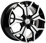 Khomen Wheels KHW1715 (Ford C-Max) 7x17 5x108 ET 50 Dia 63,35 (Black-FP)