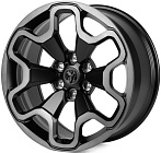 Skill SV212-SK333 9x20 6x139,7 ET 19 Dia 77,8 (чёрный матовый + полированные спицы + матовый тёмный лак)