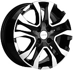 Khomen Wheels KHW1503 (X-Ray) 6x15 4x100 ET 40 Dia 60,1 (Black-FP)