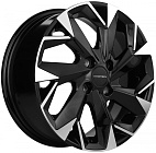 Khomen Wheels KHW1508 (X-Ray) 6x15 4x100 ET 40 Dia 60,1 (Black-FP)