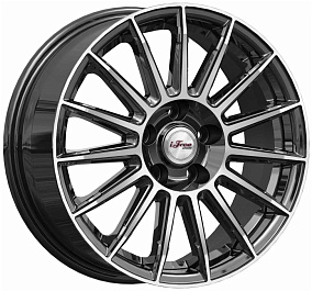 Диски iFree Азур 6,5x16 5x100 ET 38 Dia 57,1 (Чёрный глянцевый с полированной лицевой частью)