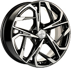 Khomen Wheels KHW1716 (Jac/Москвич 3) 7x17 5x108 ET 40 Dia 54,1 (Black-FP)