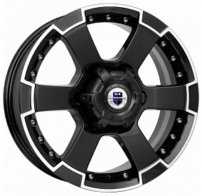 Диски КиК M56 (КС593) 7x16 6x139,7 ET 38 Dia 92,5 (Алмаз черный)