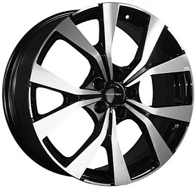 Диски Khomen Wheels KHW1906 (Haval F7/F7x) 7x19 5x114,3 ET 40 Dia 64,1 (Black-FP)