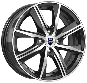 Диски КиК Арнар 7x17 5x108 ET 50 Dia 63,35 (Алмаз черный)