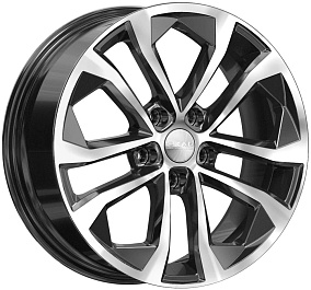 Диски Скад Тукан 7x17 5x105 ET 38 Dia 56,6 (Черный глянцевый с полированной лицевой поверхностью)