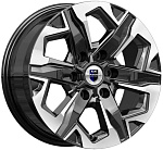 КиК Тейт (КС1050) 7,5x17 6x139,7 ET 38 Dia 67,1 (Алмаз черный)