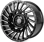 Skill SV093-SK365 10x22 6x139,7 ET 10 Dia 77,8 (Чёрный Глянцевый + Полированные Спицы)