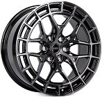 Skill SV399-SK333 9x20 6x139,7 ET 19 Dia 77,8 (Чёрный Глянцевый + Полированные Спицы + Темный Лак)