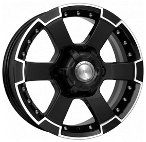Диски КиК М56 7x16 6x139,7 ET 38 Dia 100,1 (Алмаз черный)