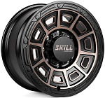 Skill SV308-DS218 10x20 6x139,7 ET 10 Dia 77,8 (черный матовый + бронзовые спицы)