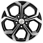 Khomen Wheels KHW1606 (Mitsubishi) 6,5x16 5x114,3 ET 46 Dia 67,1 (Black-FP)