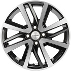 Khomen Wheels KHW1609 (Nexia) 6x16 4x100 ET 47 Dia 56,6 (Black-FP)