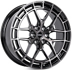 Skill SV399-SL251 9x22 6x139,7 ET 19 Dia 77,8 (Чёрный Глянцевый + Полированные Спицы + Темный Лак)