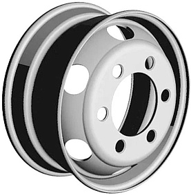  Asterro 6/205/161/122 6,75x17,5 6x205 ET 122 Dia 161 (Silver)