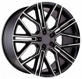 Диски Khomen Wheels KHW2101 (Cayenne) 9,5x21 5x130 ET 46 Dia 71,6 (Black-FP)