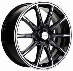 Диски Khomen Wheels KHW1707 (Lada Vesta) 6,5x17 4x100 ET 50 Dia 60,1 (Black-FP)