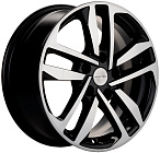 Khomen Wheels KHW1612 (Huyndai/Mazda) 6,5x16 5x114,3 ET 45 Dia 67,1 (Black-FP)