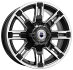 КиК Полюс (КС609M) 7,5x16 6x139,7 ET 30 Dia 100,1 (Алмаз черный)