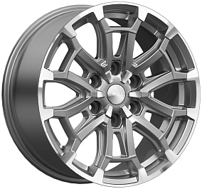 Диски Скад Авилис 8x18 6x139,7 ET 36 Dia 100,1 (Темно-серый глянцевый с полированной лицевой частью)