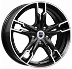 КиК Солар (КС875) 7x17 5x108 ET 50 Dia 63,35 (Алмаз черный)