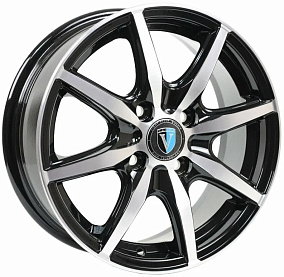 Диски Venti 1515 6x15 4x100 ET 50 Dia 60,1 (Глянцевый черный с полированной лицевой частью)