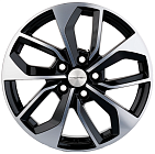 Khomen Wheels KHW1703 (DFM AX 7) 7x17 5x108 ET 43 Dia 65,1 (Black-FP)