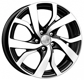 Диски КиК Палермо 6,5x16 5x114,3 ET 45 Dia 60,1 (Алмаз черный)